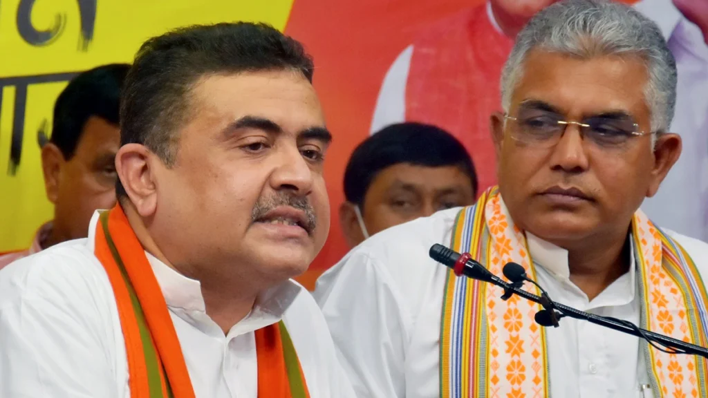 দিলীপ বিয়ে করলেন, সুকান্ত অগ্নিমিত্রারা গেলেন। শুভেন্দু অধিকারী কোথায়? প্রশ্ন তুললেন কুণাল
